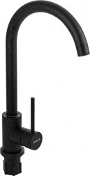 Смеситель для кухни BRIMIX 9308 Смеситель для кухни, шаровый, С - образный излив, из нержавеющей стали марки 304, цвет ЧЁРНЫЙ камень.