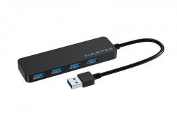 USB ХАБЫ HARPER HUB-04P Black