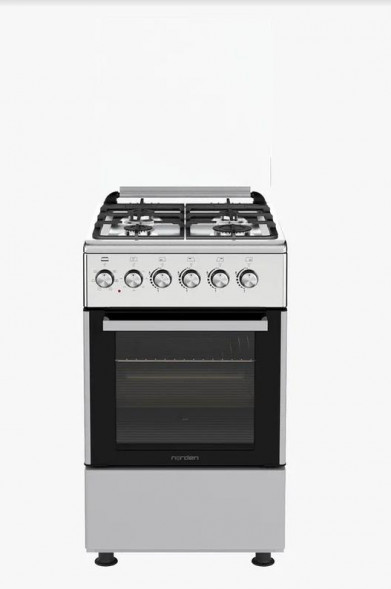 Плита газоэлектрическая NORDEN FF5405GAZk Нержавеющая сталь