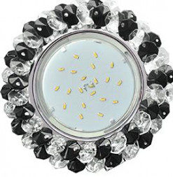 светильники ECOLA FB53RYECB GX53 H4 Прозрачный и Черный /Хром