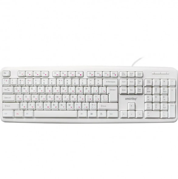 Клавиатура SMARTBUY (SBK-210U-W) ONE 210 USB белая