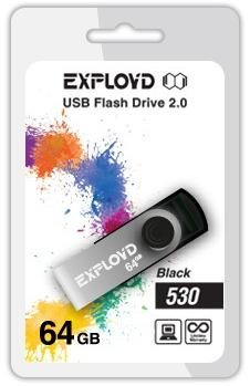 USB флэш-накопитель EXPLOYD 64GB 530 черный