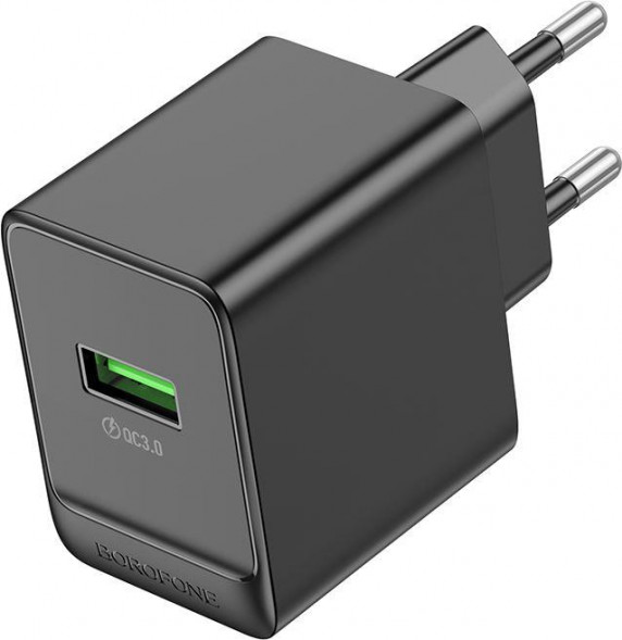 BOROFONE (6941991104732) BAS12A 1USB 3.0A QC3.0 18W Black