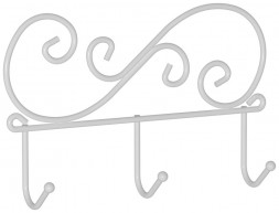 Вешалка настенная ЗМИ Кружева 3 Белая ВН 275