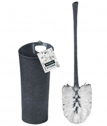 Аксессуары д/ванной комнаты SPIN&amp;CLEAN SC340811026 Stone высокий (ершик + подставка) темный камень