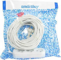 Удлинитель без заземления SMARTBUY (SBE-10-3-15-N) 3 гнз х 15 м (10А/2.2кВт, ПВС 2х1.0)