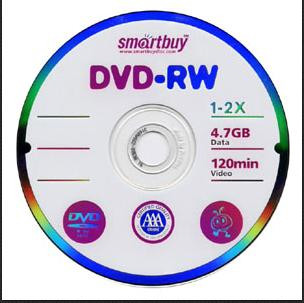 Оптический диск SMARTBUY (SB000066) DVD-RW 4, 7GB 4X CB-25
