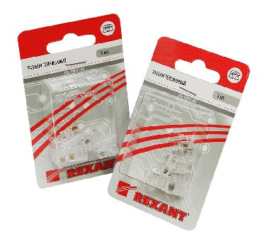 Разъем REXANT (05-1001-05) джек штекер 4Р4С 5шт БЛИСТЕР