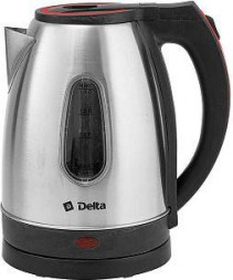 Чайник DELTA DL-1114 нерж. с красным