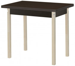 Стол обеденный ЭЛЕГИЯ Стол обеденный раскладной ЛДСП ПН (Бесцветный (Лак),Венге) (1 кор.)