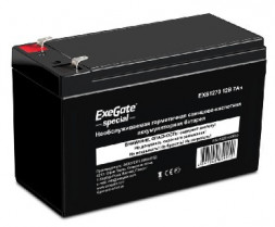 EXEGATE SPECIAL EXS1270 аккумулятор 12В/7Ач, клеммы F2 универсальные