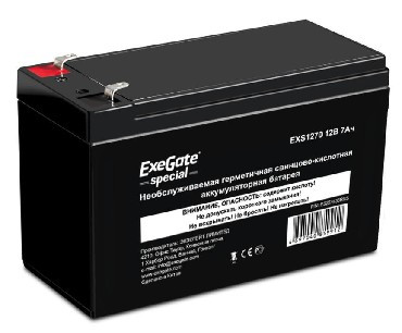 EXEGATE SPECIAL EXS1270 аккумулятор 12В/7Ач, клеммы F2 универсальные
