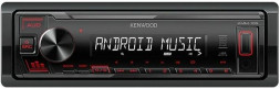 KENWOOD Автомагнитола KMM-105 1DIN 4x50Вт AUX 1
