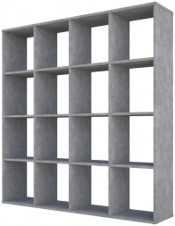 Стеллаж POLINI Стеллаж Polini Home Smart Кубический 16 секции, бетон (2кор)