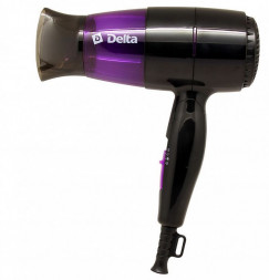 Фен DELTA DL-0907 черный с фиолетовым