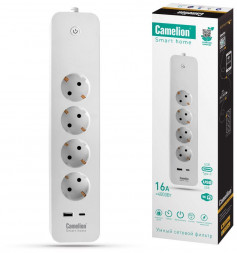 Сетевой фильтр CAMELION (14800) Smart Home SZD/SH/4х1,5/WIFI