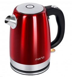 электрический чайник MARTA MT-4560 красный рубин чайник металлический