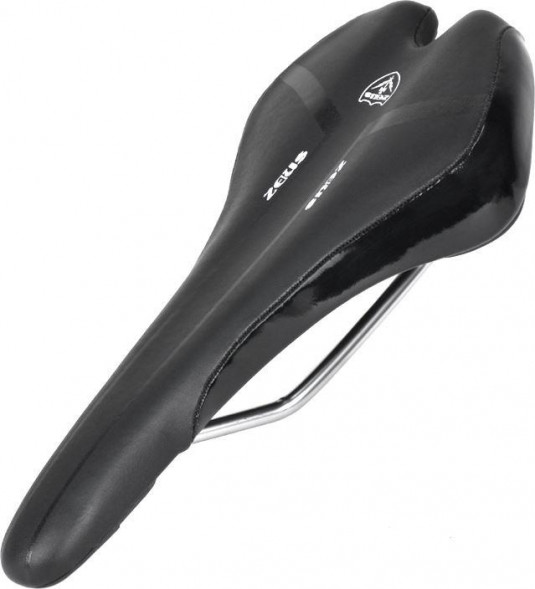 Аксессуары для велосипедов ZEUS Седло ZEUS Z-1010 MTB Sport 280x143mmmm,рельсы сталь,анатомическое,черный/белый,295гр HQ-0014019