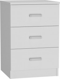 Комод НК-МЕБЕЛЬ ЛОФТ комод 420 с 3-мя ящиками Белый 72230009 (1 кор.)
