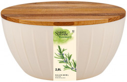 Салатница SUGAR&SPICE SE106011996 Rosemary 2,8л с деревянной крышкой