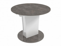 Стол-трансформер BONMEBEL Bergamo Стол-трансформер-6 (круглый) ателье темный лак/белый (2 пак.)