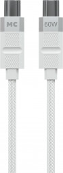 Кабель MORE CHOICE (4620202554963) K87aa USB 3.0A PD 60W для Type-C Type-C - 1 м , белый