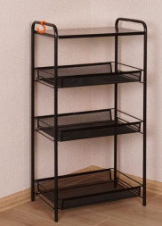 Этажерка ЗМИ Этажерка &quot;Ладья 34С&quot; (LADYA 34С storage rack), черный Э558 Ч