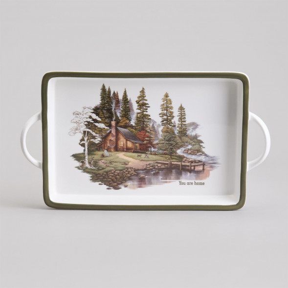 LEFARD БЛЮДО С РУЧКАМИ &quot;FAMILY HOUSE&quot; ПРЯМОУГ. 35,5*20*4 СМ (КОР=12ШТ.) 263-1317