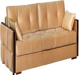 Мягкая мебель ЭЛЕГИЯ Диван &quot;САНДРА&quot; SENSEY MIST GREEN Орех (Лак) Категория 2 (2 кор.)