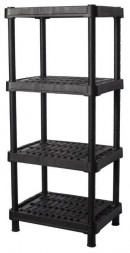 Этажерка BLOCKER BR3801ЧР EXPERT вентилируемый 60*45 4 полки черный