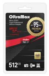 Карта памяти OLTRAMAX 512GB microSDXC Class 10 UHS-1 Premium (U3) [OM512GCSDXC10UHS-1-PrU3 w]