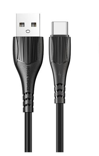 Кабель MORE CHOICE (4627151192819) K22a USB (m)-Type-C (m) 1.0м - черный