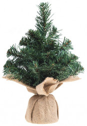 Декоративная елочка NEON-NIGHT (533-331) ЕЛОЧКА 30СМ В ПЛЕТЕНОМ МЕШОЧКЕ, ПВХ