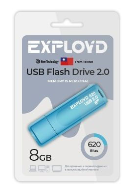 USB флэш-накопитель EXPLOYD EX-8GB-620-Blue