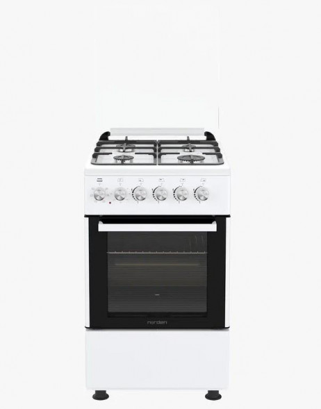 Плита газоэлектрическая NORDEN FF5405GAZW Белый