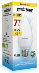 Светодиодная лампа SMARTBUY (SBL-C37-07-30K-E27) 7W/3000/E27