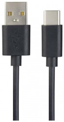 Кабель PERFEO (U4703) USB A вилка - Type-C вилка, 2.4A, черный, длина 1 м., Type-C ONE