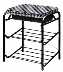 Банкетка NIKA Банкетка HAUSHALT для обуви принт: ?Гусинная лапка? НБ1/Р