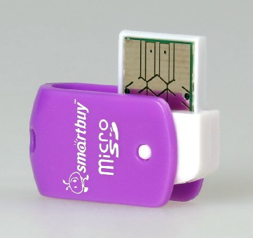 Устройство чтения карт памяти SMARTBUY (SBR-706-F) MicroSD фиолетовый