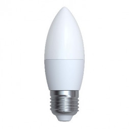 Лампа светодиодная VOLPE (UL-00003799) LED-C37-7W/WW/E27/FR/NR Теплый белый свет 3000K