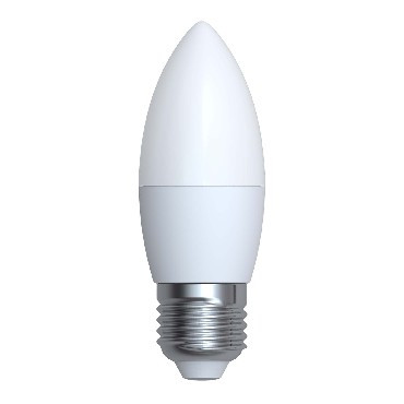 Лампа светодиодная VOLPE (UL-00003799) LED-C37-7W/WW/E27/FR/NR Теплый белый свет 3000K