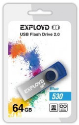 USB флэш-накопитель EXPLOYD 64GB 530 синий