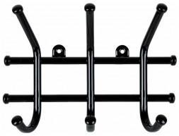 Вешалка ЗМИ Вешалка настенная &quot;Норма 3&quot; Черный ВН 64