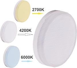 Лампа светодиодная ECOLA T5CT10ELC GX53/10,0W/2700/4200/6000K изменяемый: теплый белый, нейтральный белый, холодный белый