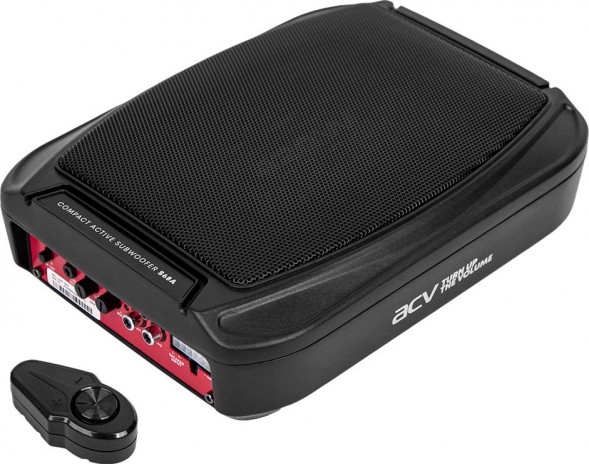 Автосабвуфер ACV S68A сабвуфер активный под сиденье 6*8 /RMS 140W/BassBoost