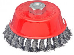 Щетка ЕРМАК 656-046 Щетка металл. для УШМ 125мм/М14 крученая (чашка)
