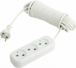 Удлинитель без заземления SMARTBUY (SBE-10-3-10-N ) 3 гнз х 10 м (10А/2.2кВт, ПВС 2х1.0)