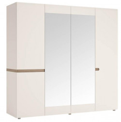 Шкаф АНРЭКС LINATE Шкаф 4D/TYP 23A, цвет белый/сонома трюфель