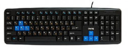 Клавиатура MULTIMEDIA DIALOG KM-025U (USB) черный/синий