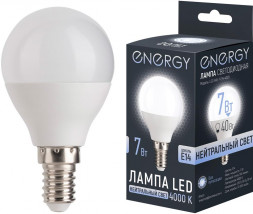 Лампа светодиодная ENERGY LED G45-7-E14-4000 (109316)